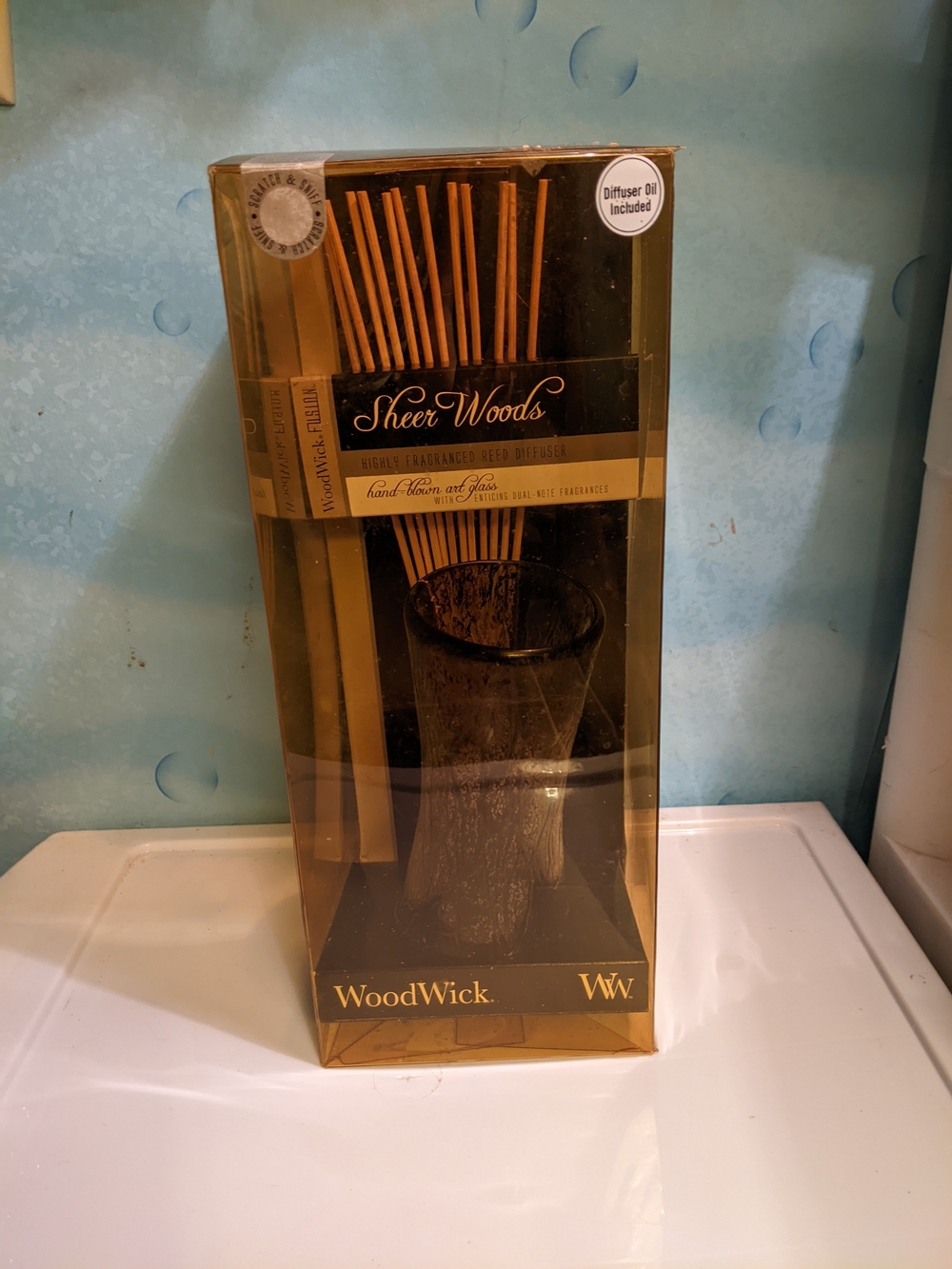 WoodWick Sheer Woods Reed Diffuser - Brown